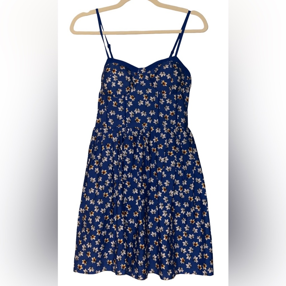 Navy Blue B.O.G. Collective Floral Mini Dress